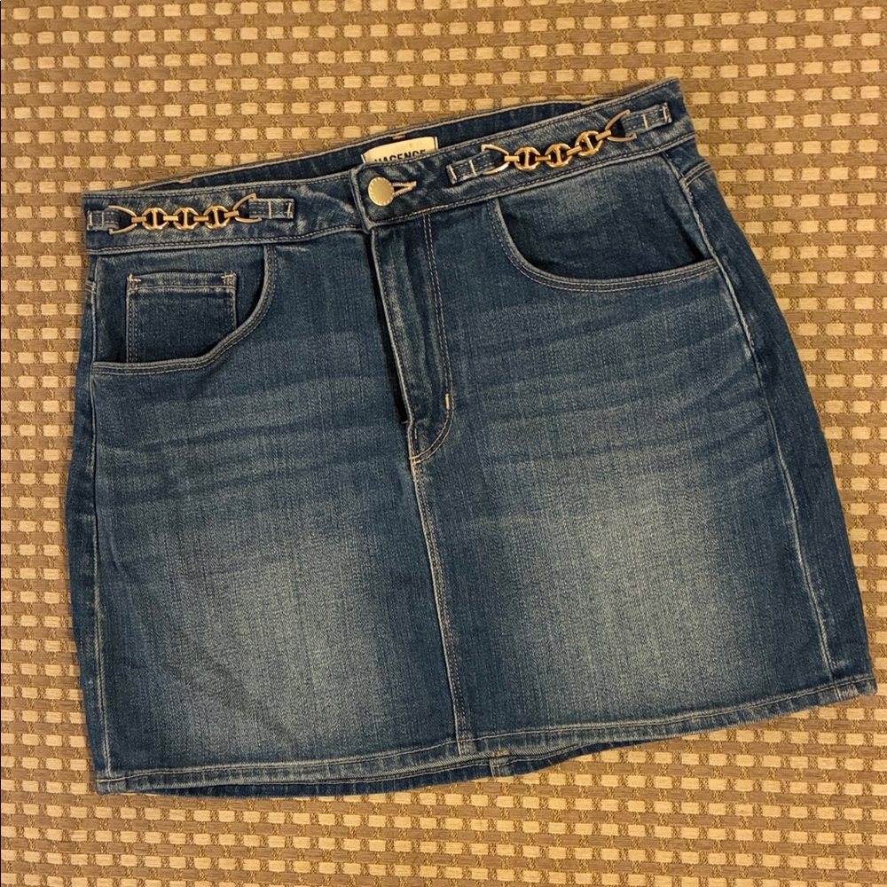 L’agence Mini Denim Skirt
